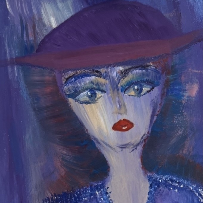 Detail of a painting by La Bohémienne